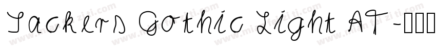 Sackers Gothic Light AT字体转换